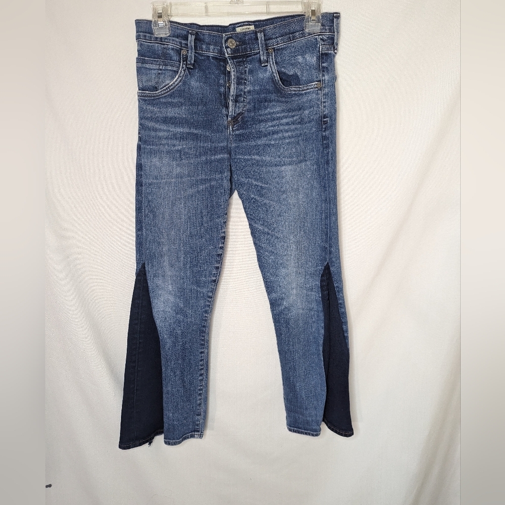 Citizens of Humanity Elsa Mid Rise Crop Jeans Size 26 Colorblock